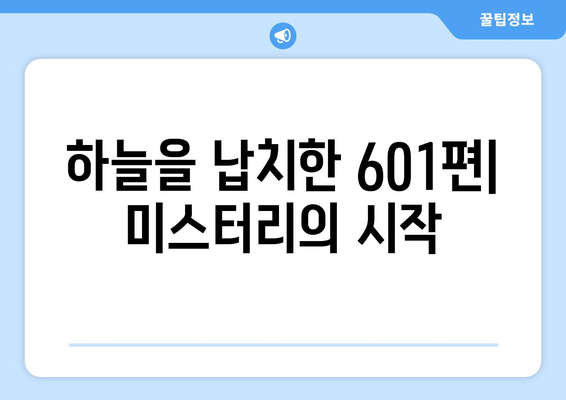 하이재킹 플라이트 601| 사건 전말과 숨겨진 진실 | 항공 사고, 하이재킹, 납치, 범죄